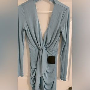 NWT - Cut out mini blue dress